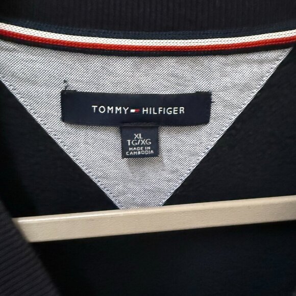 Tommy Hilfiger Navy Crewneck Sweatshirt Men’s XL - Picture 3 of 5